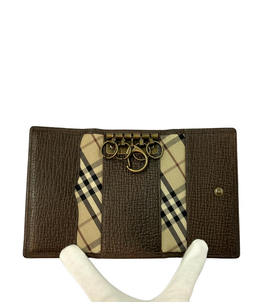 美品 BURBERRY キーケース 5連 メンズ レディース バーバリー