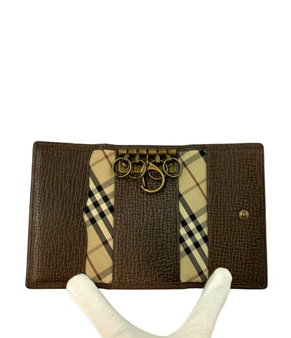 美品 BURBERRY キーケース 5連 メンズ レディース バーバリー