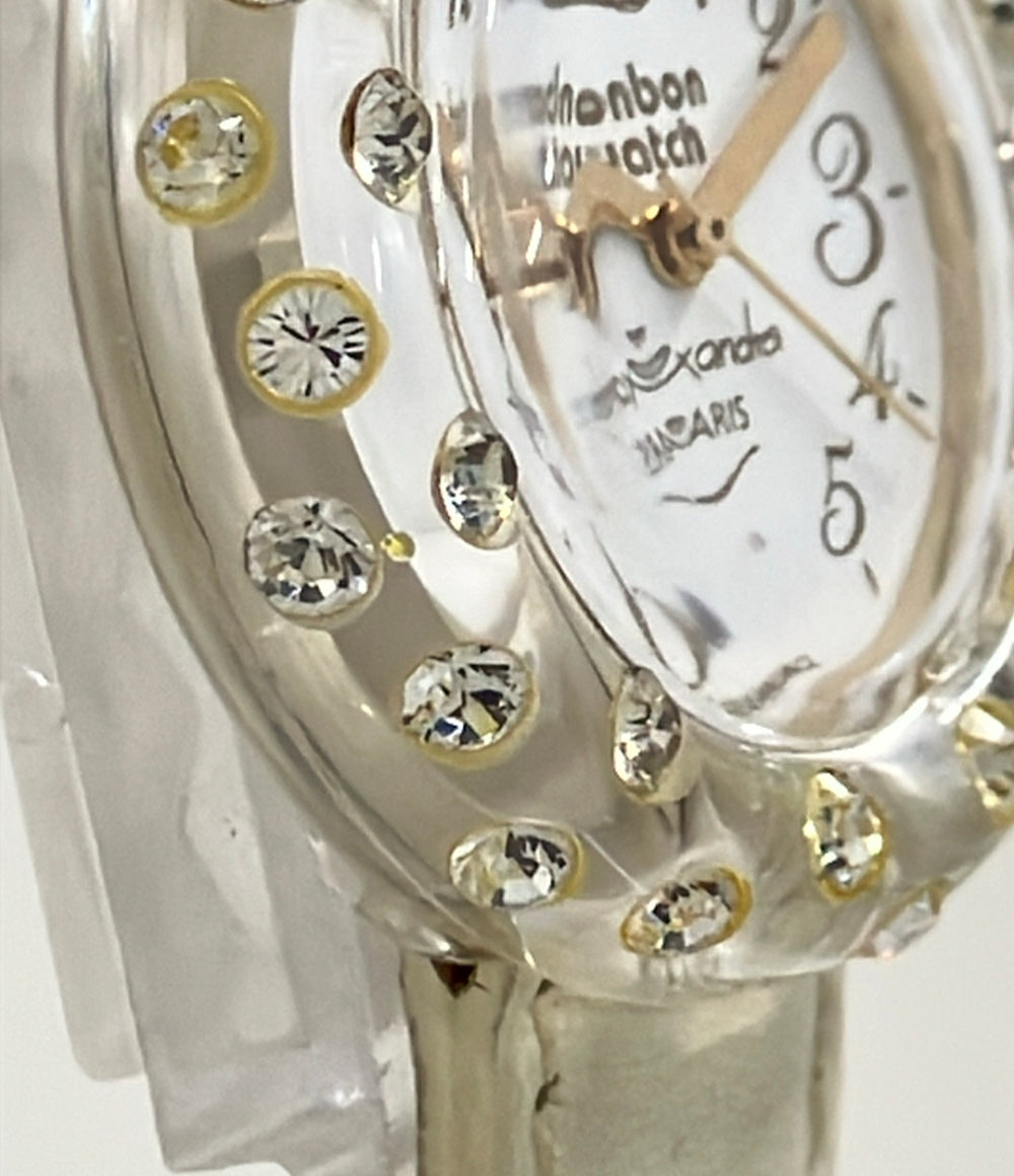 bonbon watch 腕時計 クオーツ ホワイト レディース ボンボンウォッチ