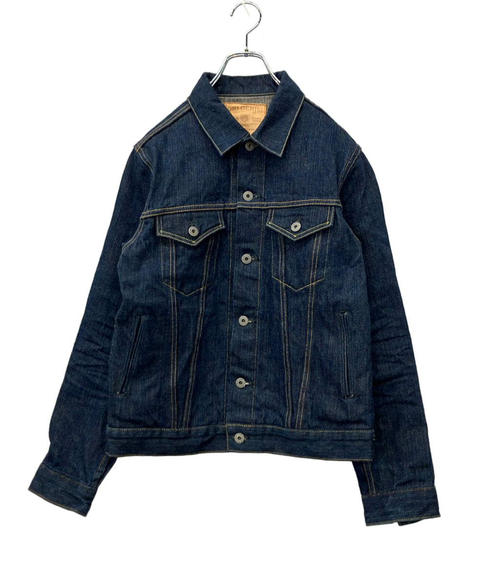 ONI DENIM デニムジャケット ボタン 16oz 天然藍ロープ染色デニム 鬼極 ワンウォッシュ ONI-02527P-KIWAM メンズ SIZE 38 (M) 鬼デニム