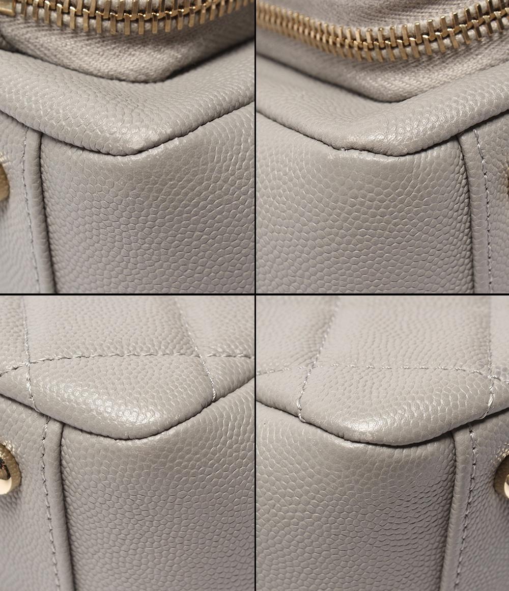 CHANEL チェーンショルダーバッグ 肩掛け 斜め掛け ゴールド金具 マトラッセ キャビアスキン ビジネスアフィニティー シャネル