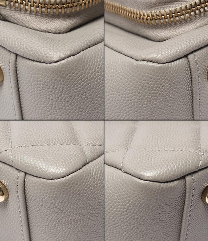 CHANEL チェーンショルダーバッグ 肩掛け 斜め掛け ゴールド金具 マトラッセ キャビアスキン ビジネスアフィニティー シャネル