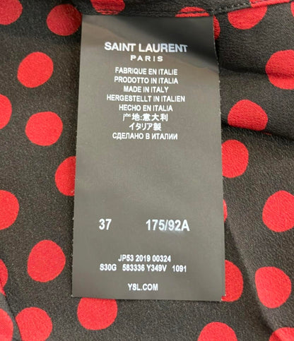 サンローラン 半袖ポロシャツ ドット柄 レディース SIZE 37 (S) SAINT LAURENT