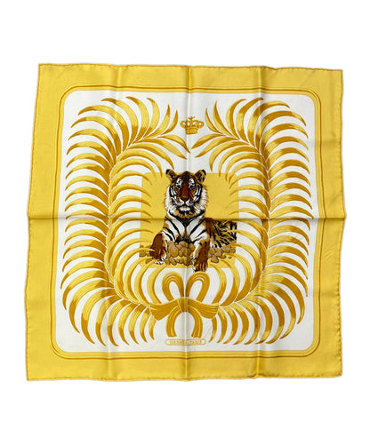 HERMES スカーフ カレ45 シルク 100% TIGER ROYAL レディース エルメス