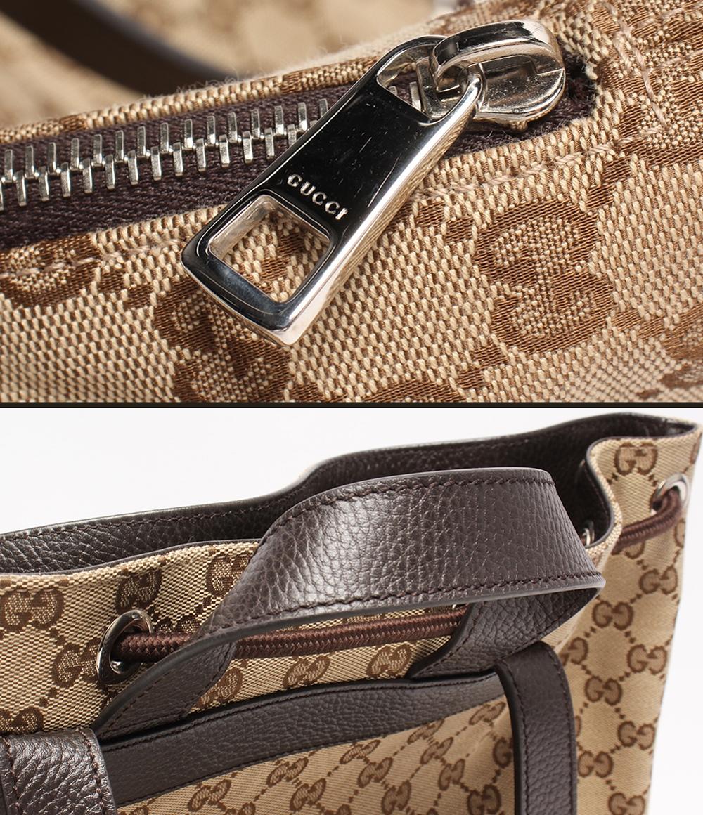 美品 グッチ リュック 巾着型 GGキャンバス 449175 527066 ユニセックス GUCCI