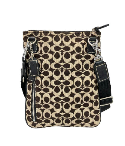 COACH ショルダーバッグ 斜め掛け ミニシグネチャー ウール レディース コーチ