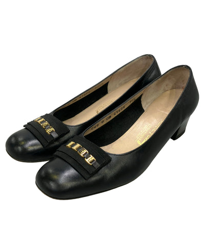 Salvatore Ferragamo ラウンドトゥパンプス 41606 レディース SIZE 7 1/2 サルヴァトーレフェラガモ