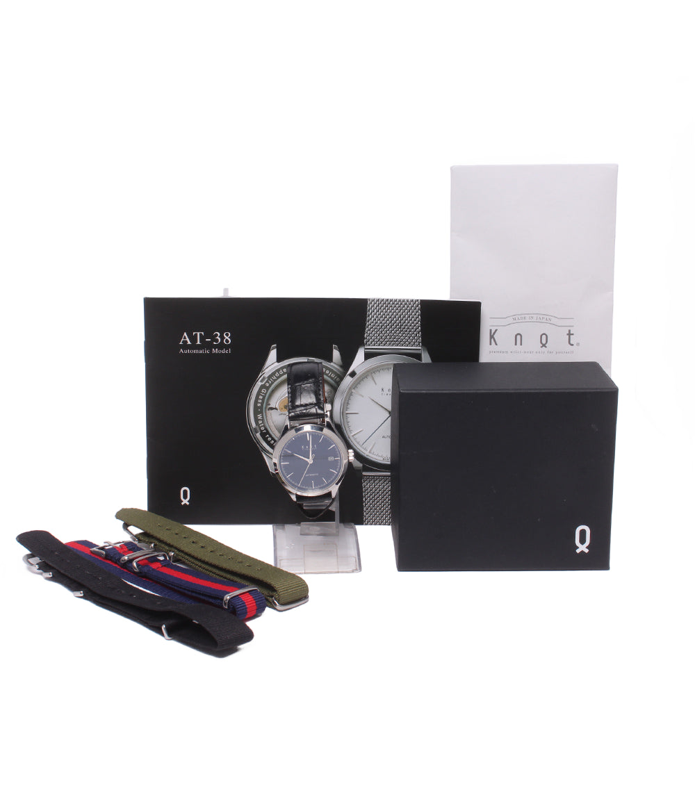 Maker's Watch Knot 腕時計 PREMIUM AUTOMATIC 自動巻き AT-38SVBK メンズ メーカーズウォッチ ノット