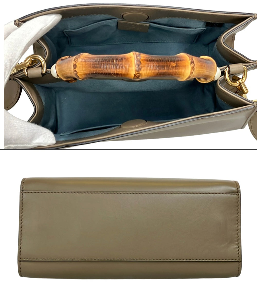 GUCCI 2way ハンドバッグ ショルダーバッグ 斜め掛け バンブー 470271 525040 レディース グッチ