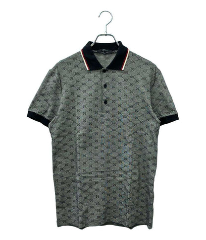 GUCCI 半袖ポロシャツ シェリーライングレー GG柄 モノグラム 190181 X3235 メンズ SIZE L グッチ