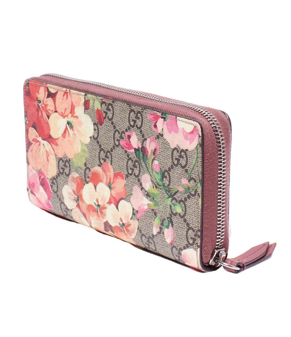 グッチ ラウンドファスナー長財布 GGブルームス 404071-0416 レディース GUCCI