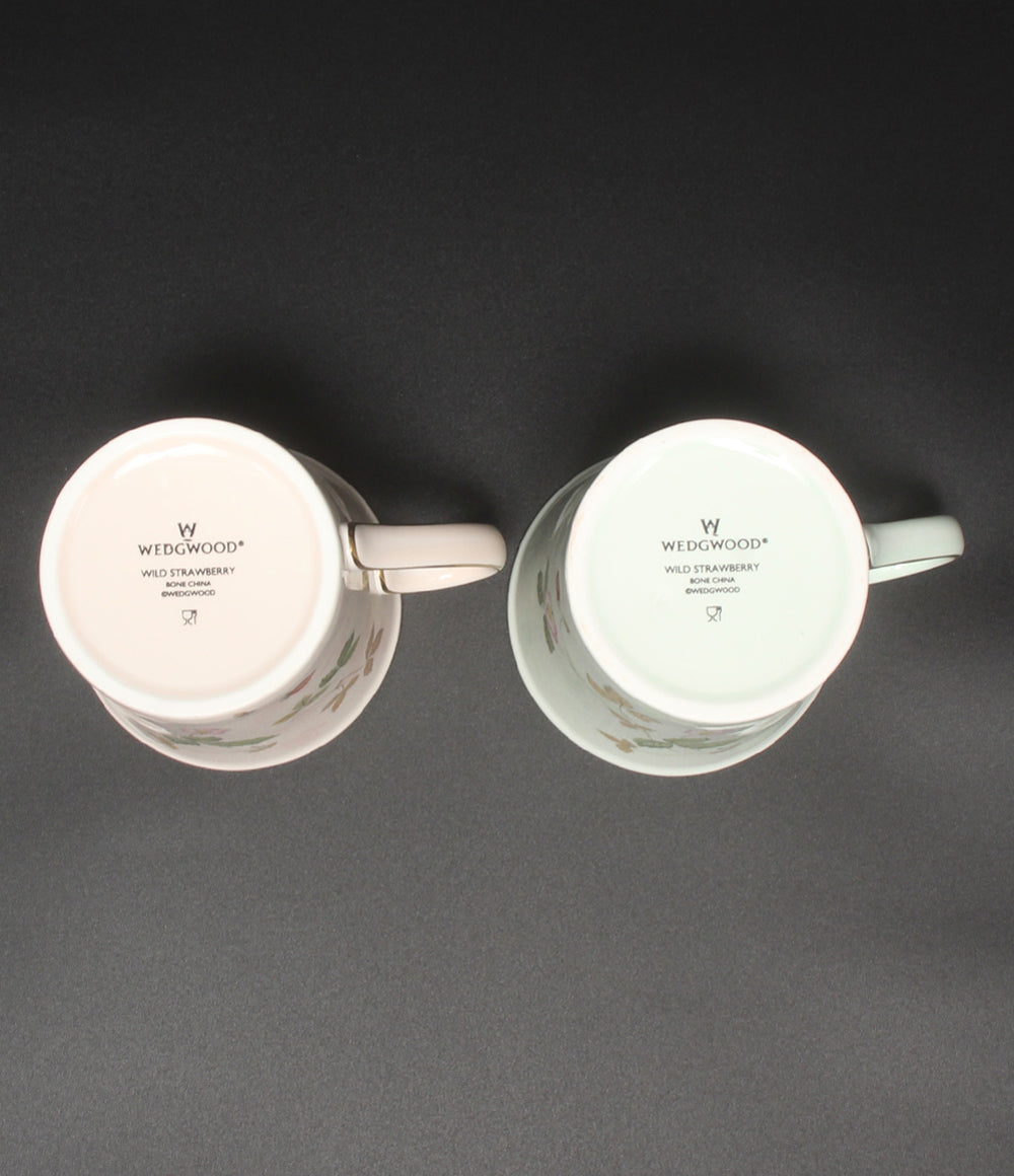 WEDGWOOD マグカップ 2点セット ペア ワイルドストロベリー パステルマグ グリーン ピンク ウェッジウッド
