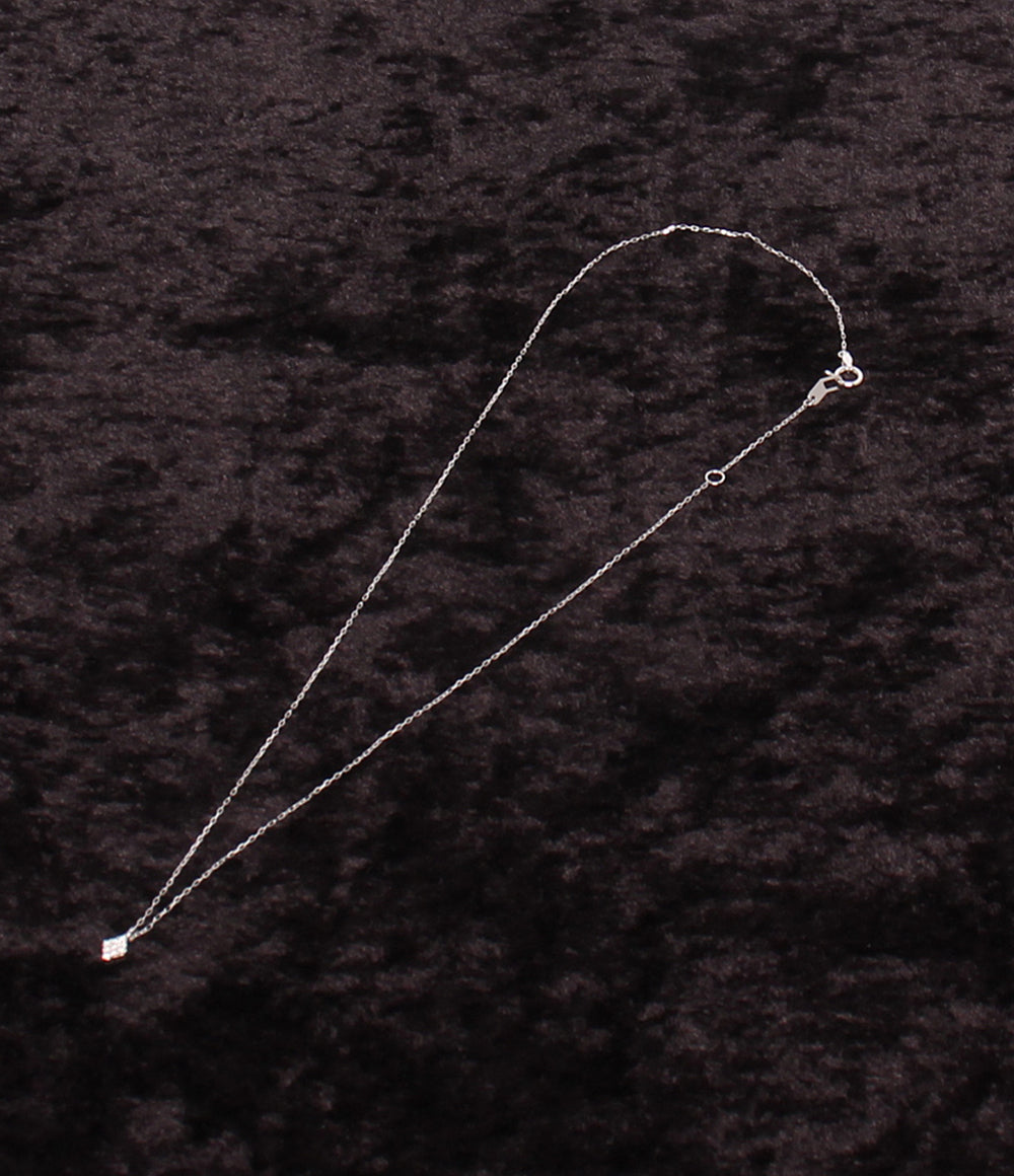 美品 STAR JEWELRY ネックレス K10 ダイヤ 0.02ct レディース スタージュエリー