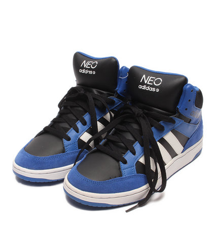 美品 adidas ハイカットスニーカー VLNEO HOOPS MID Q38952 メンズ SIZE 25.5 アディダス