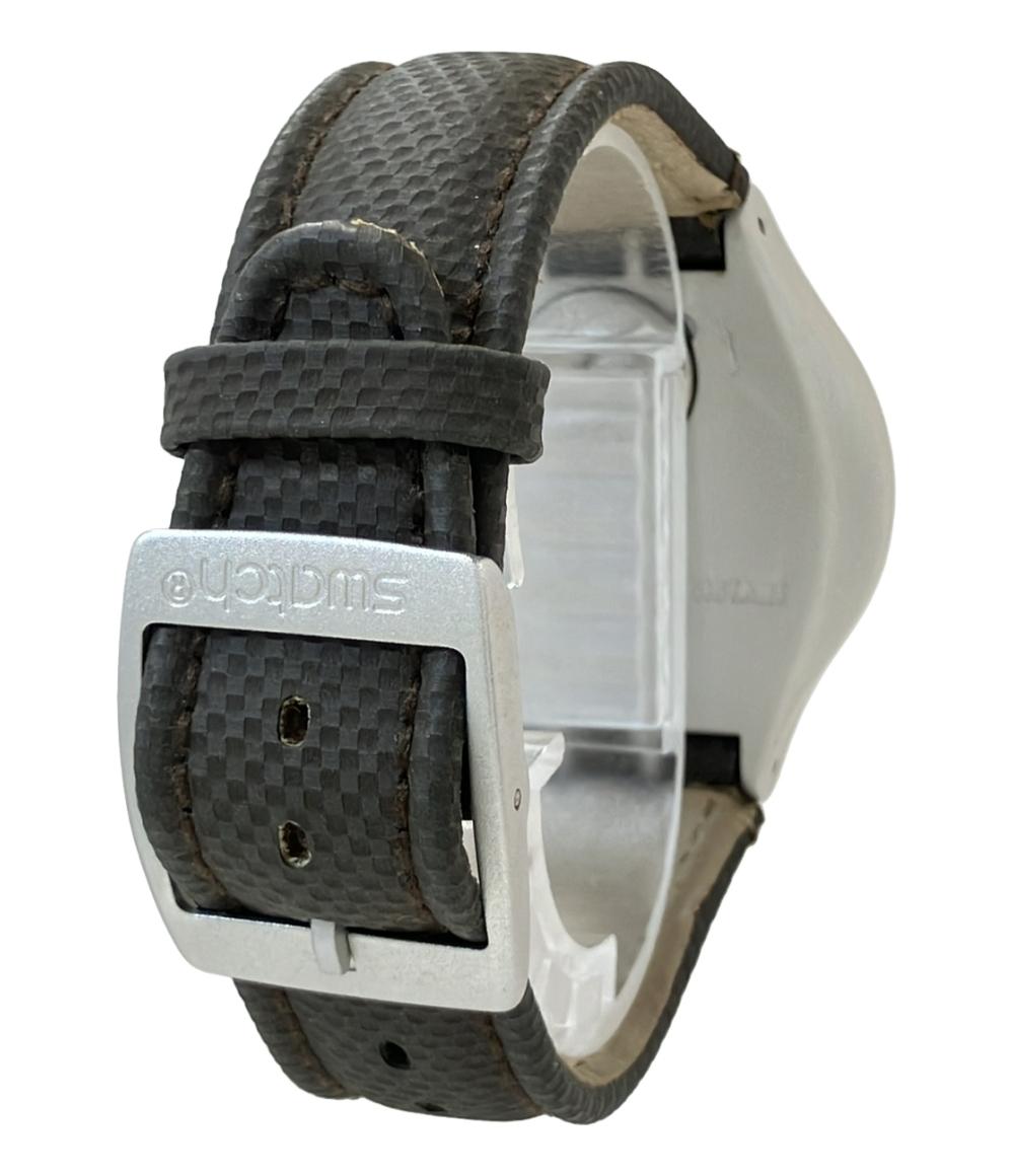 スウォッチ 腕時計 IRONY クオーツ ブラウン メンズ Swatch