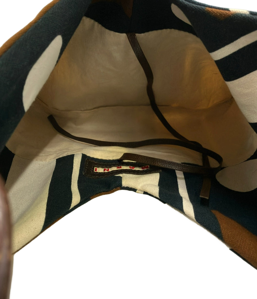 MARNI ハンドバッグ 幾何学模様 レディース マルニ