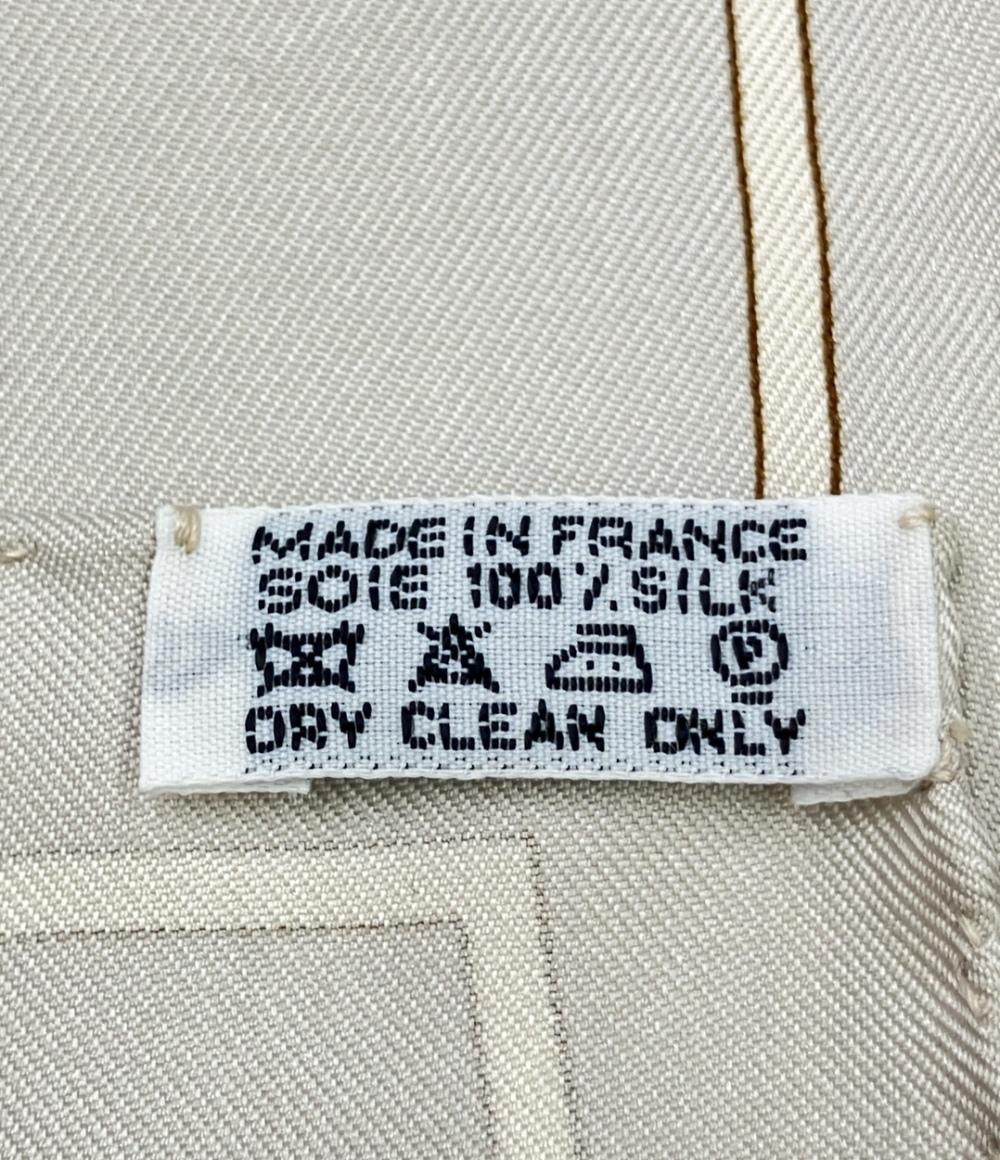 美品 HERMES スカーフ シルク100% カレ90 AUX PAYS DES EPICES レディース エルメス