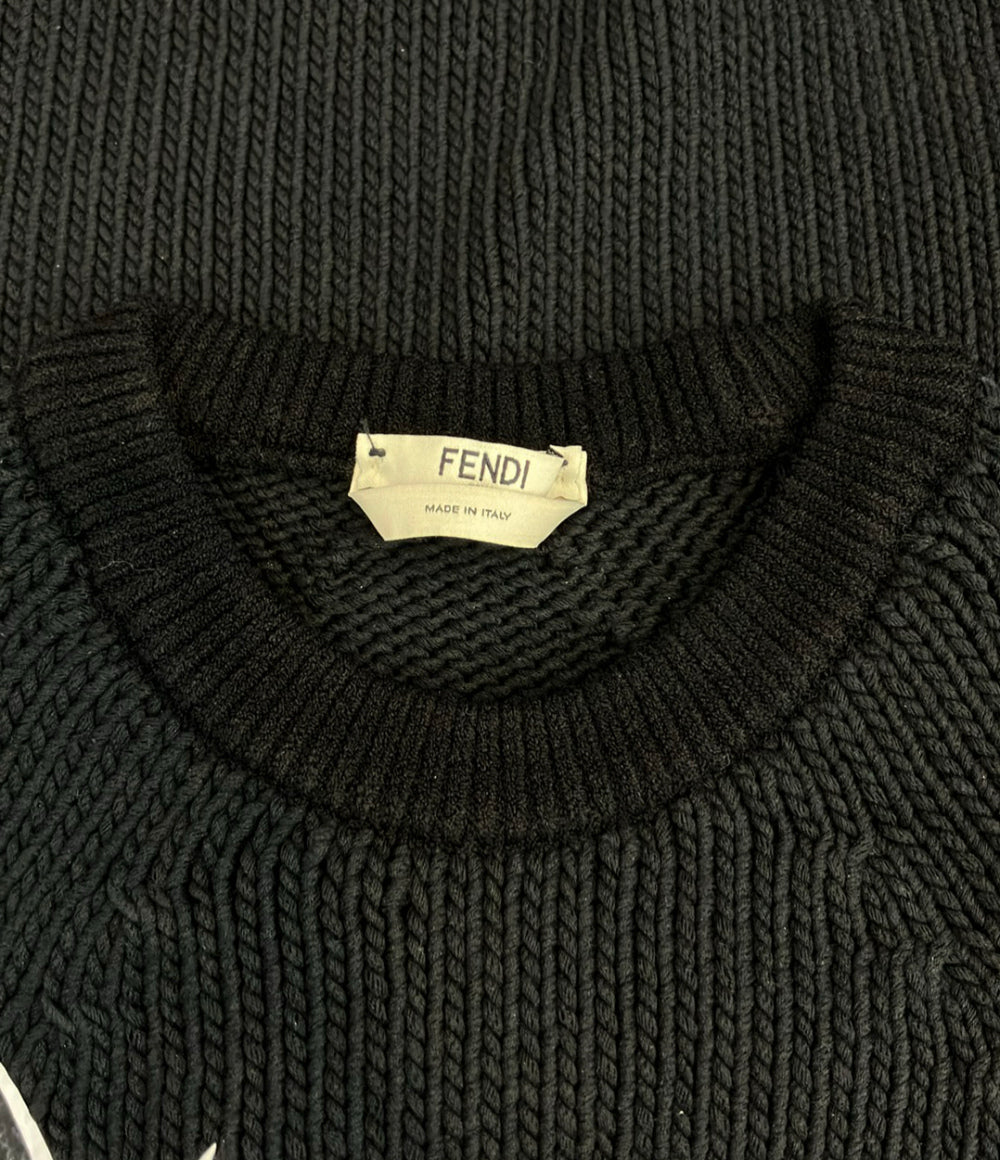 FENDI 長袖 フラワープリント ロングニット レディース SIZE 36 (XS) フェンディ
