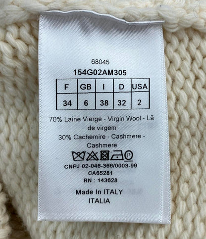 Christian Dior セーラーニットカーディガン 154G02AM305 レディース SIZE 34 (XS) クリスチャンディオール