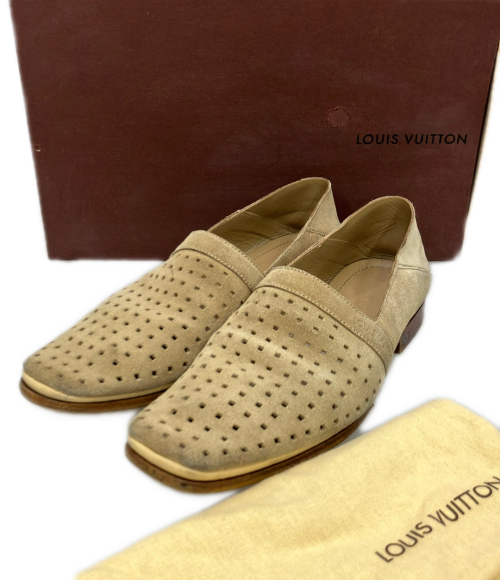 LOUIS VUITTON ローファー スエード メンズ SIZE 6.5 ルイ・ヴィトン