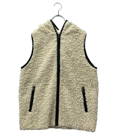 three dots プードルボアフーディーベスト レディース SIZE S スリードッツ