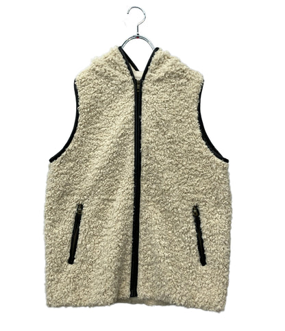 three dots プードルボアフーディーベスト レディース SIZE S スリードッツ