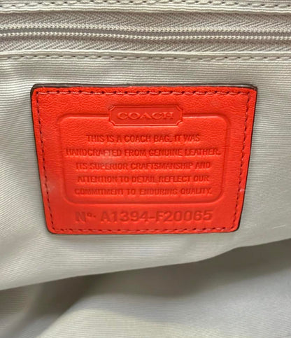 美品 COACH ショルダーバッグ 肩掛け エナメル シグネチャー F20065 レディース コーチ