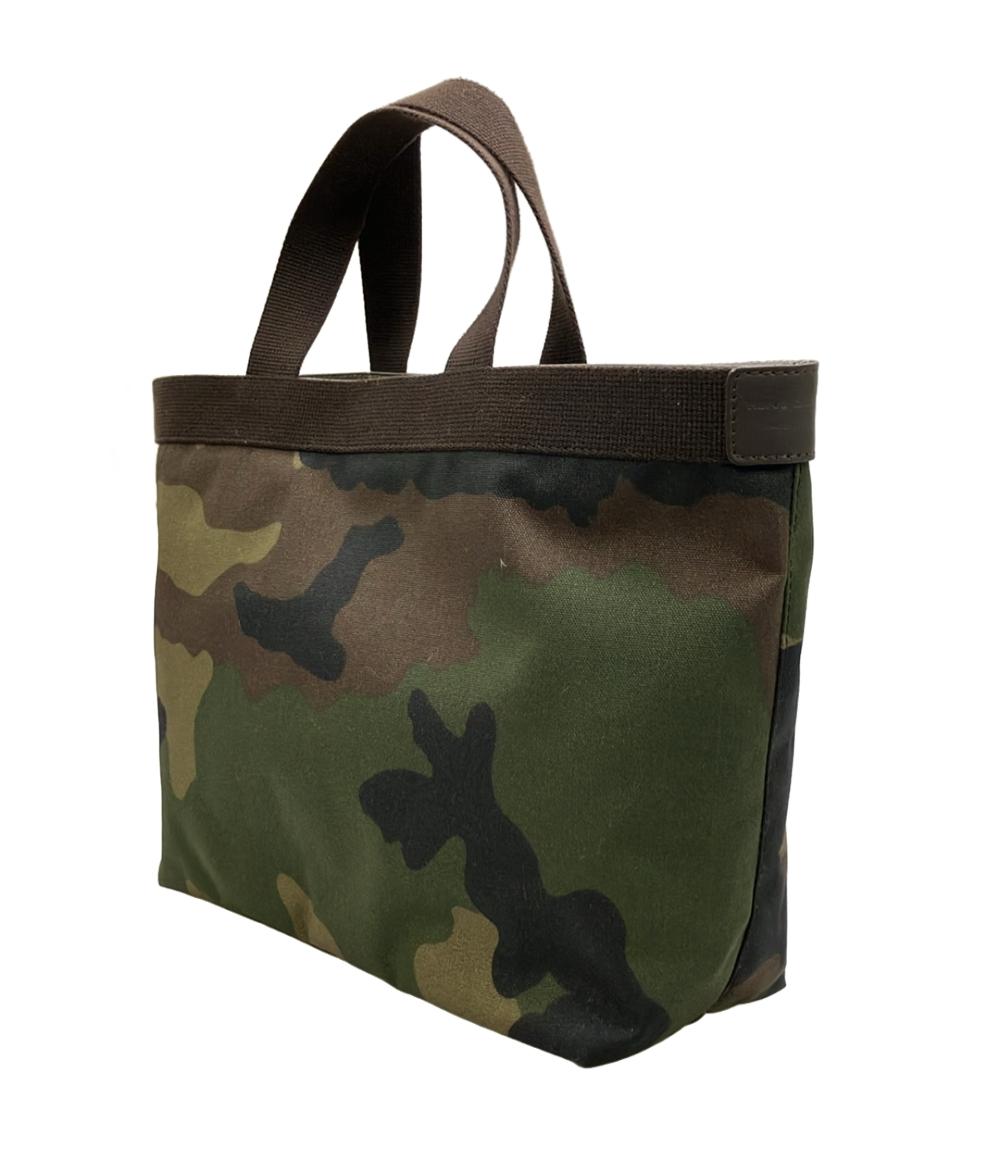 美品 Herve Chapelier トートバッグ スクエア カモフラージュ 704W レディース エルベ・シャプリエ