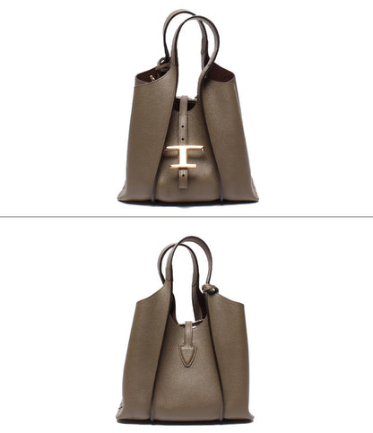 美品 TOD’S ハンドバッグ ショルダーバッグ Tタイムレス レザー ショッピングバッグ ミニ レディース トッズ