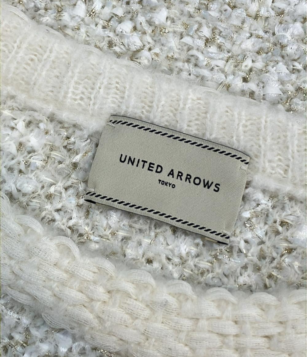 美品 ユナイテッドアローズ ミックスラメツイードニット レディース UNITED ARROWS