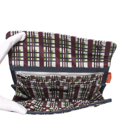 美品 PORTER MARNI 長財布 チェック柄 レディース メンズ ポーター マルニ