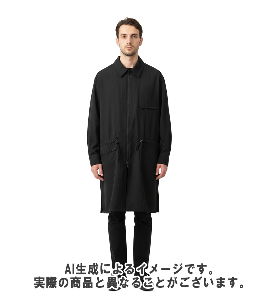 Yohji Yamamoto POUR HOMME ブルゾン ダブルジップ22AW WOOL GABARDINE FASTENER BLOUSON HE-Y04-100 メンズ SIZE 2 (M.) ヨウジヤマモトプールオム