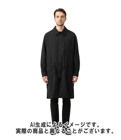 Yohji Yamamoto POUR HOMME ブルゾン ダブルジップ22AW WOOL GABARDINE FASTENER BLOUSON HE-Y04-100 メンズ SIZE 2 (M.) ヨウジヤマモトプールオム