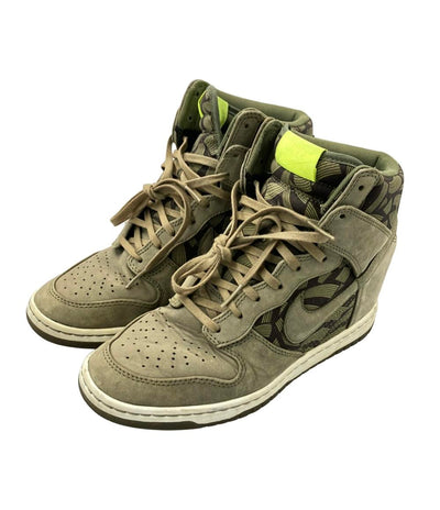 NIKE ハイカットスニーカー インヒール ダンク スカイ ハイ 543217-200 レディース SIZE 25.0 (XL) ナイキ