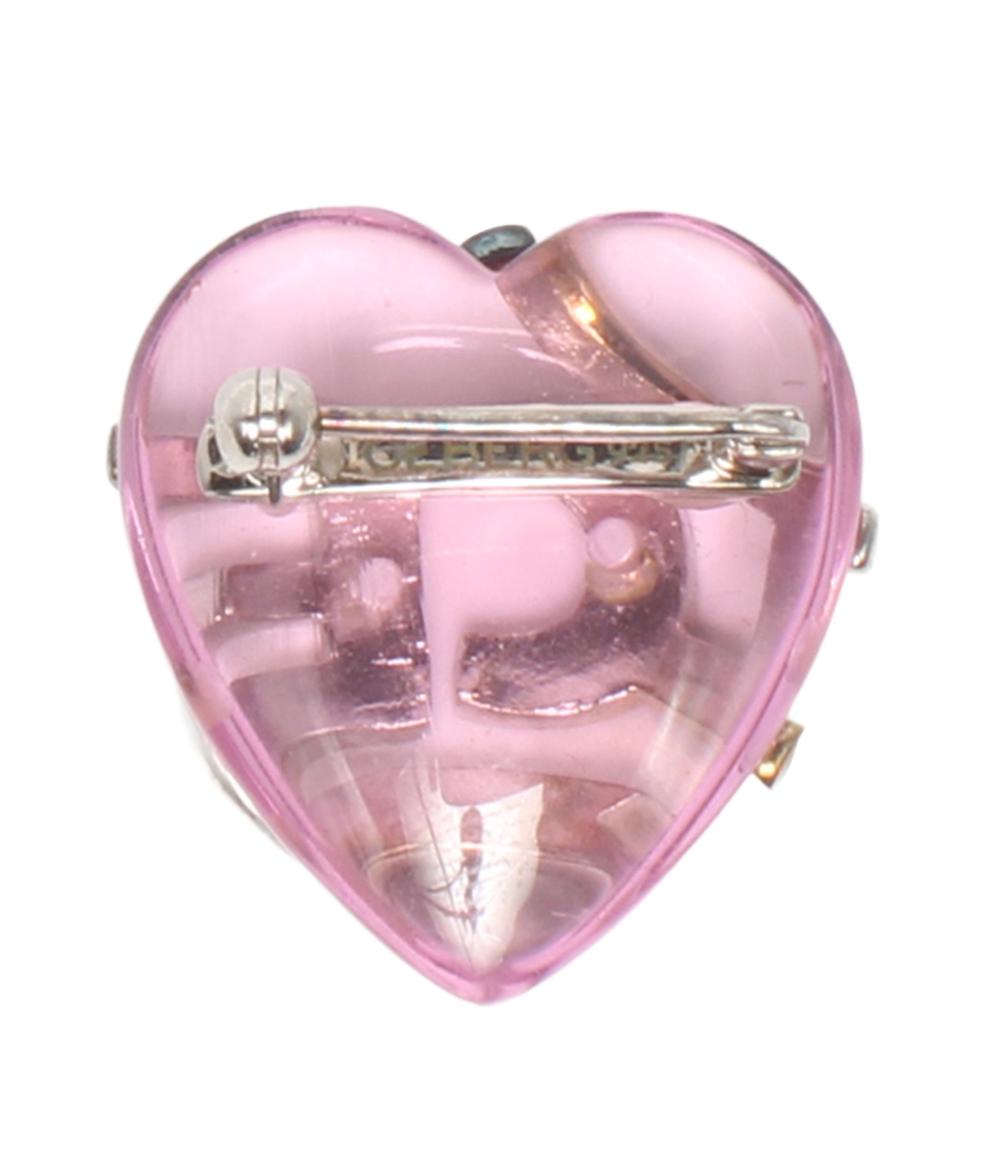 ICEBERG ブローチ SV925 ハートモチーフ ピンク レディース アイスバーグ