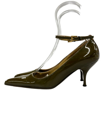 PRADA アンクルストラップエナメルパンプス レディース SIZE 34 (22cm) プラダ