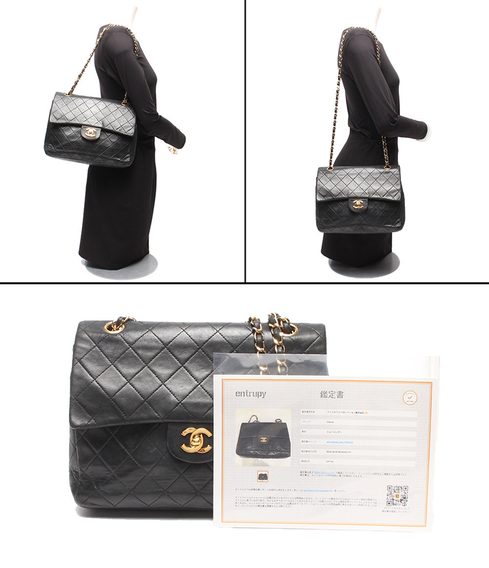 CHANEL チェーンショルダーバッグ 肩掛け ゴールド金具 マトラッセ25