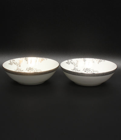美品 WEDGWOOD マルチソーサー 皿 2点セット 13cm ヴェラ ウォン ヴェラレース プラチナ ゴールド ウェッジウッド