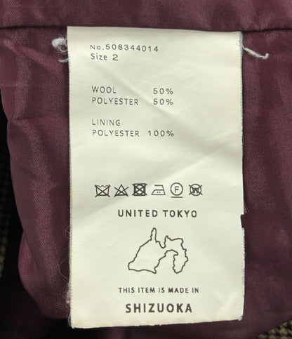 美品 ユナイテッドトウキョウ ワイドパンツ 千鳥格子 レディース SIZE 2 (L) UNITED TOKYO