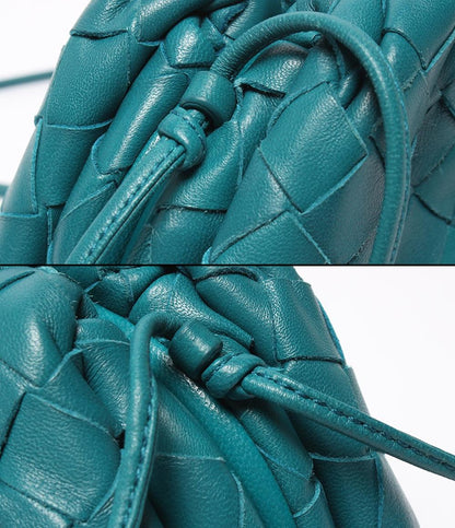 美品 BOTTEGA VENETA ショルダーバッグ がま口 ザ ポーチ イントレチャート レディース ボッテガ・ヴェネタ