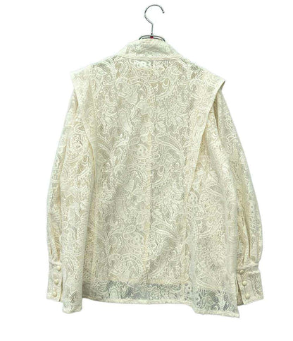 foufou 長袖ブラウス front tuck lace blouse レディース フーフー ザドレス