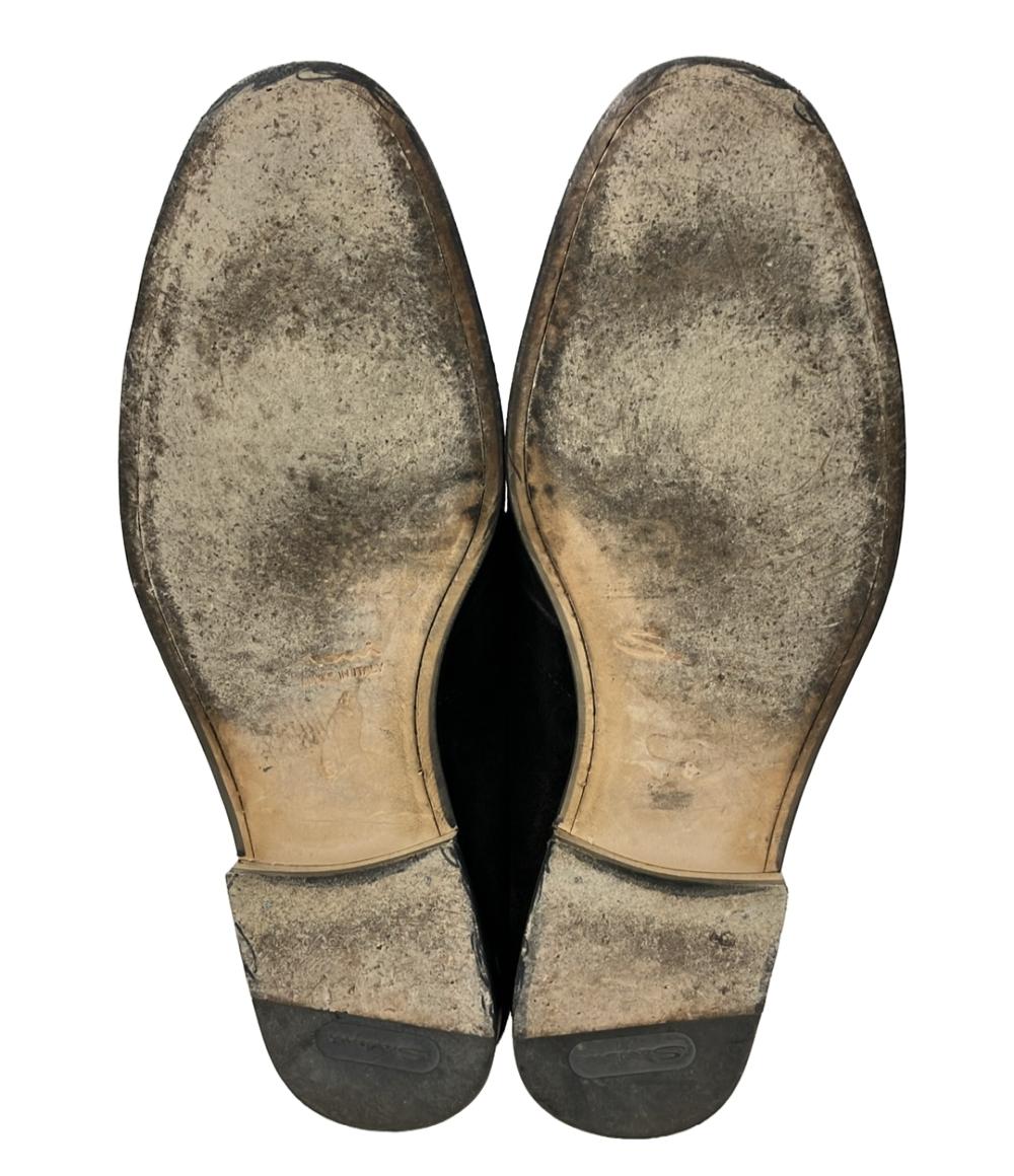 サントーニ スエードドレスシューズ バックルローファー 17091 N01 メンズ SIZE UK8 (M) SANTONI