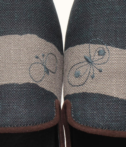 美品 ミナペルホネン フラットシューズ aurinko ads7653 レディース SIZE 22.5 (XS) mina perhonen