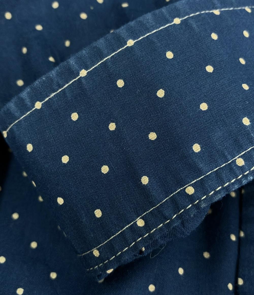 ラルフローレン 長袖ドット柄ワンピース レディース SIZE 155/80A RALPH LAUREN