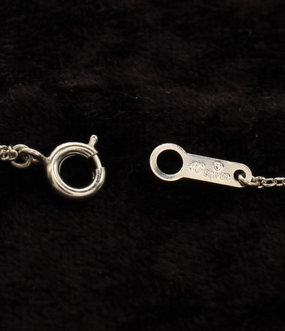 美品 ヨンドシー ネックレス SV ダイヤ ピンクトルマリン ハートモチーフ レディース 4℃