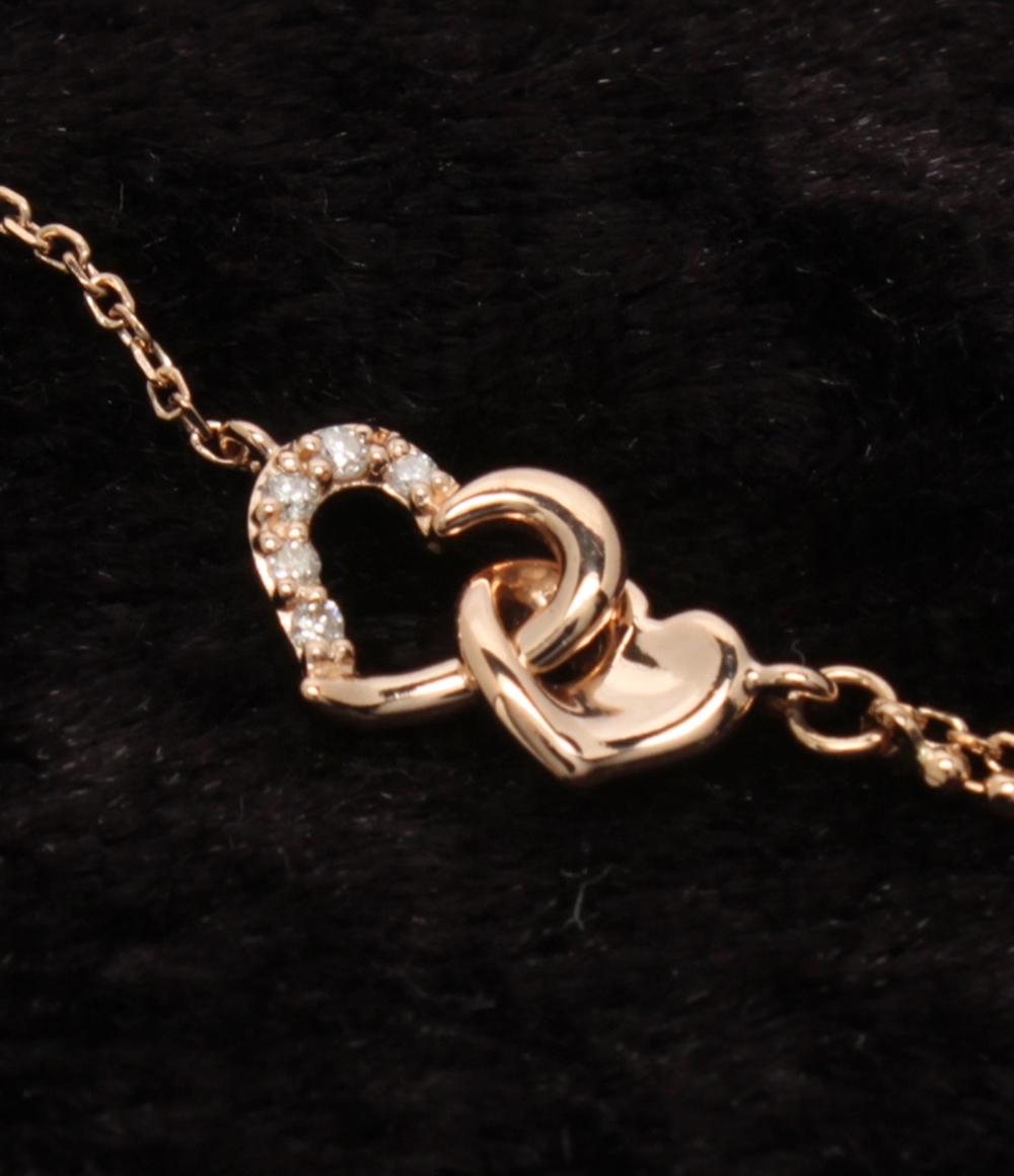 美品 ヨンドシー ブレスレット K10 ダイヤ レディース 4℃