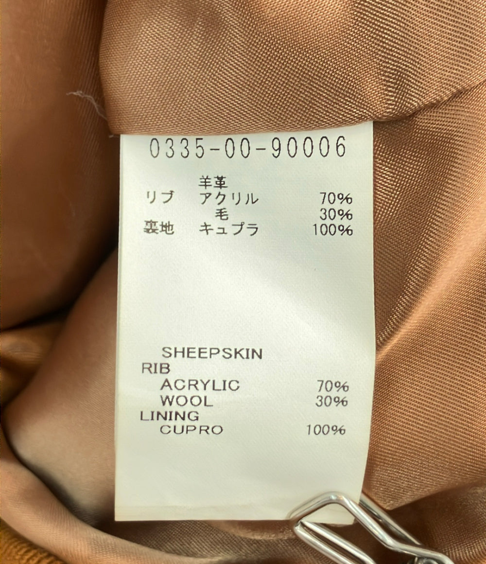 訳あり DESIGNWORKS シープスキンレザージャケット メンズ SIZE S デザインワークス