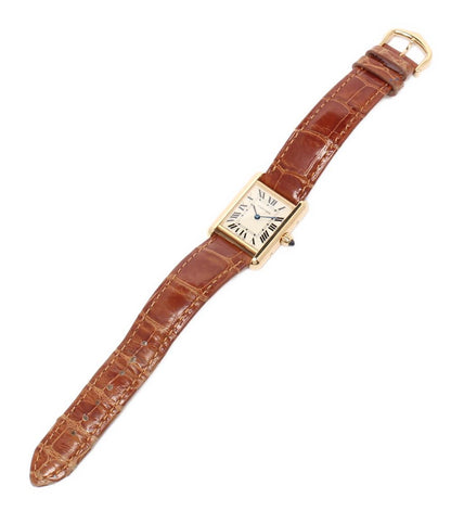Cartier 腕時計 K18 タンク ルイ カルティエ SM クオーツ W1529856 レディース カルティエ