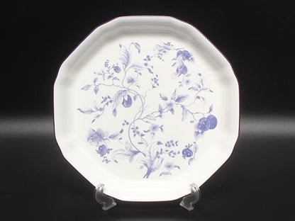 美品 WEDGWOOD オクタゴナルディッシュ 皿 24cm ブループラム ウエッジウッド