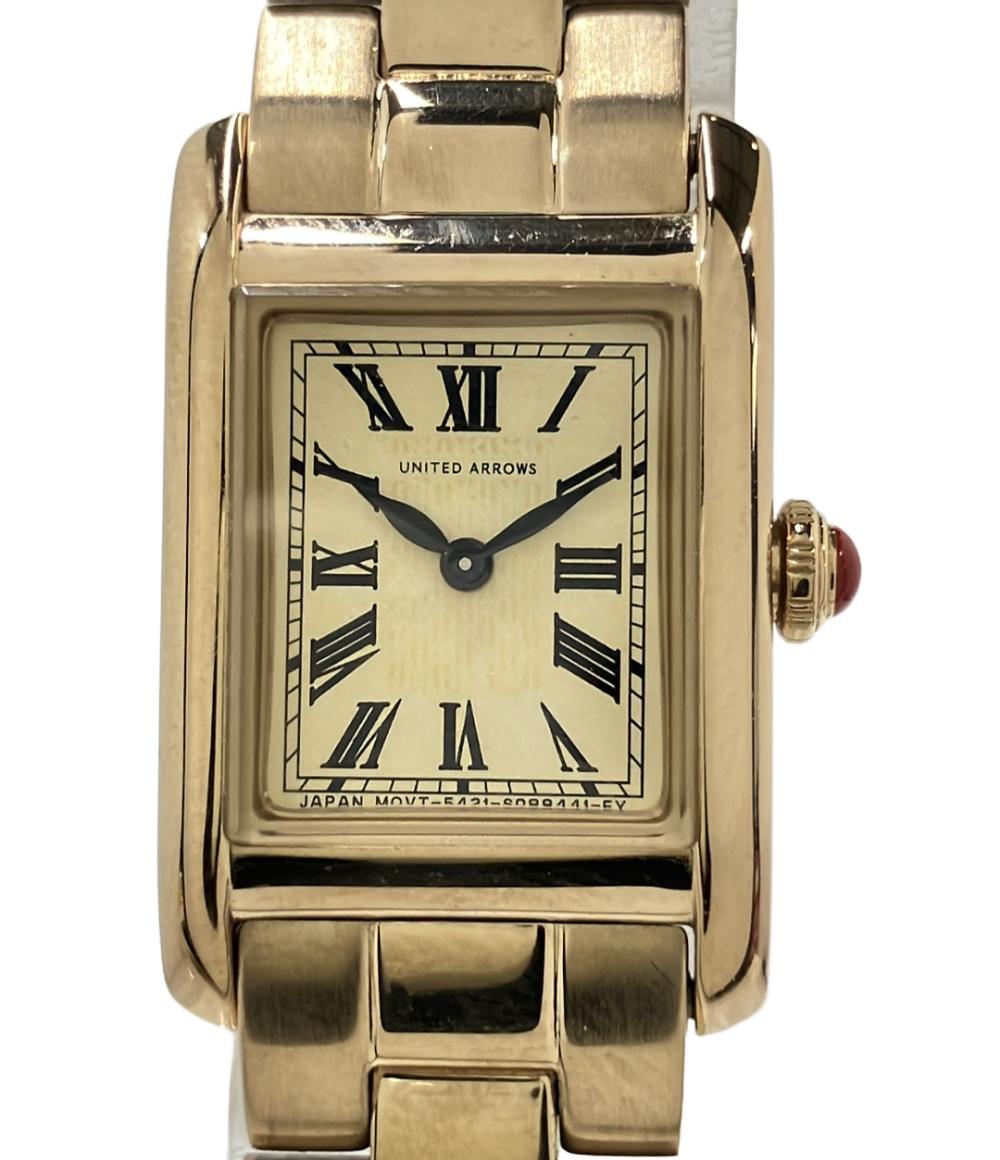 UNITED ARROWS 腕時計 クオーツ イエロー 5421-S058261 レディース ユナイテッドアローズ
